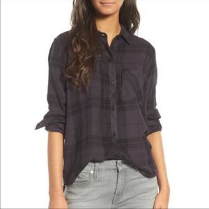 NEW Rails Hunter Plaid Flannel Button Down Top